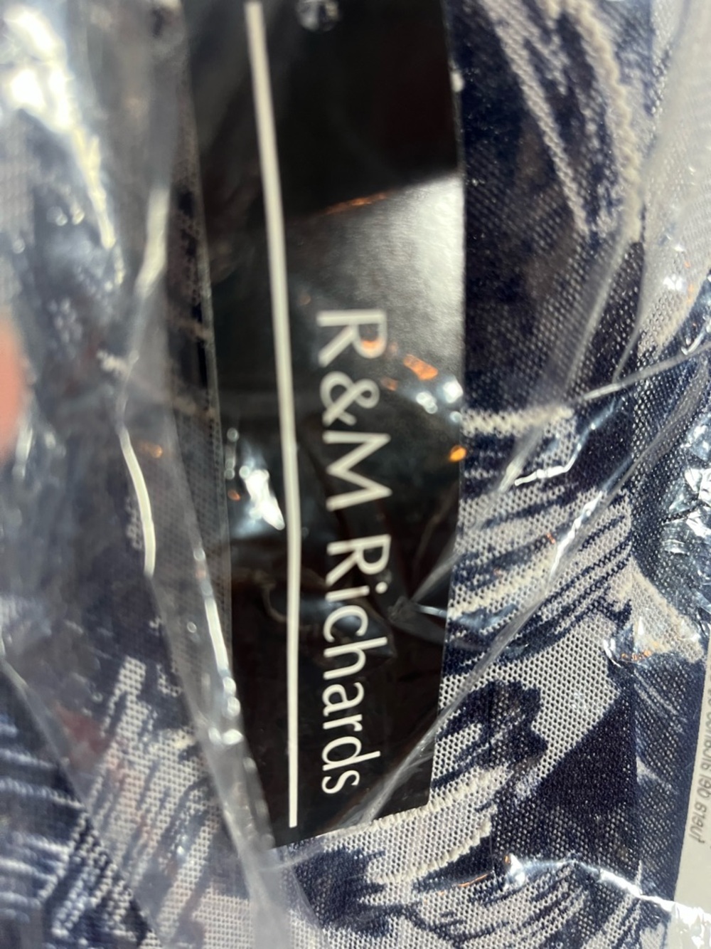 R&M Richards Navy and White Floral Overlay Dress Set, NWT - Picture 4 of 9